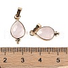 Natural Rose Quartz Faceted Pendans KK-L218-004G-03-3