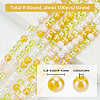 Beebeecraft 8 Strands Transperant Electroplate Glass Beads Strands GLAA-BBC0001-04C-2