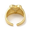 Rack Plating Brass Micro Pave Cubic Zirconia Cuff Finger Rings for Women RJEW-C114-19A-G-3