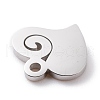 Non-Tarnish 304 Stainless Steel Charms STAS-Y002-02P-3