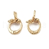 Brass Twister Clasps KK-P310-03G-1