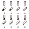 Zinc Alloy End Caps FIND-PH0001-48P-WH-1