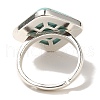 Synthetic Turquoise Adjustable Rings RJEW-H240-01S-23-4