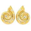 304 Stainless Steel Micro Pave Clear Cubic Zirconia Stud Earrings for Women EJEW-U023-12G-2
