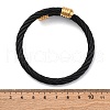 304 Stainless Steel Torque Bangles for Women Men BJEW-G584-18G-01-5