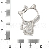 Brass Pendant Cabochon Settings KK-S521-17H-P-3