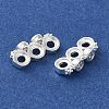 Rack Plating Brass Pave Clear Cubic Zirconia Spacer Bars KK-B088-11B-S-2