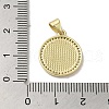 Brass Micro Pave Clear Cubic Zirconia Pendants KK-I708-03A-G-3