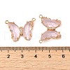 Brass Pave Faceted Glass Connector Charms FIND-Z020-03Q-3