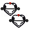 316L Surgical Stainless Steel Ruby Rhineston Nipple Barbells WGA8DED-07-1