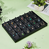 24-Slot Rectangle PU Leather Pendant Display Holder ODIS-WH0043-66-5