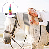 Olycraft 1Pc Polyester Unicorn Horn Ear Elastic Headband OHAR-OC0001-07-6
