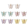 10Pcs 5 Colors Alloy Acrylic Pendants ENAM-YW0003-21-1