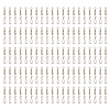 SUPERFINDINGS 100Pcs Brass with Stainless Steel Fishing Fishhook Connector Clasp FIND-FH0010-48P-1