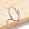 S925 Sterling Silver Adjustable Letter Rings for Women RJEW-M068-01P-N-1