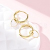 Heart Brass Enamel Hoop Earrings EJEW-Q048-02G-3