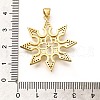 Rack Plating Brass Micro Pave Cubic Zirconia Pendants KK-L226-020G-3