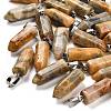 Natural Crazy Agate Pendants G-Z067-07P-19-1
