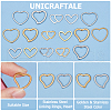 Unicraftale 40Pcs 8 Style Stainless Steel Linking Rings STAS-UN0052-13-5