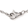 Non-Tarnish 304 Stainless Steel Pendant Necklaces NJEW-P001-10P-01-3