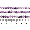 Natural Purple Fluorite Beads Strands G-P530-B08-01-5