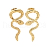 304 Stainless Steel Snake Stud Earrings for Women EJEW-M079-02G-2