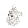 Light Gold Plated Alloy Enamel Pendants ENAM-F044-01G-FF-2