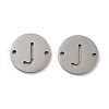 Non-Tarnish 201 Stainless Steel Hollow Flat Round Links FIND-R149-03J-P-1