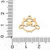 201 Stainless Steel Pendants STAS-F316-06G-03-3