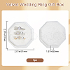Velvet Cover Plastic Couple Ring Box VBOX-WH20001-02A-2