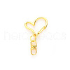 Heart Alloy Swivel Clasps HEAR-PW0001-157B-1
