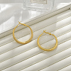 Brass Hoop Earrings for Women EJEW-A121-18B-G-1