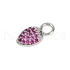 Brass Micro Pave Cubic Zirconia Pendants KK-M322-48P-02-2