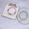 Electroplate Glass Dangle Charms PALLOY-GO00007-7