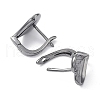 Brass Hoop Earrings KK-C031-37B-2