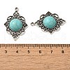 Tibetan Style Alloy Pave Imitation Turquoise Pendants FIND-NH0001-02AS-3