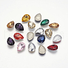 Glass Pointed Back Rhinestone Cabochons RGLA-A008-20x30mm-M-3