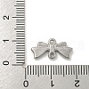 Non-Tarnish 304 Stainless Steel Bowknot Links Connector Charms STAS-N103-97P-3