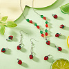   12Pcs Polymer Clay Rhinestone Pendants RB-PH0001-52-5