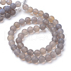 Natural Agate Stone Beads Strands G-T055-4mm-08-2