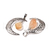 Natural Citrine Nuggets Pendants G-L524-02P-03-3