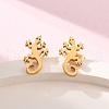 Hollow Out Gecko 304 Stainless Steel Stud Earrings EJEW-G359-04G-4