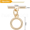 Brass Toggle Clasps KK-BC0005-90G-NF-2