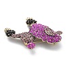 Poodle Alloy Rhinestone Brooches JEWB-Q006-01B-3