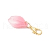 Glass Pomegranate Petals Pendant Decorations HJEW-JM03388-5