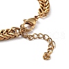 Ion Plating(IP) 304 Stainless Steel Wheat Chains Bracelets BJEW-K240-04G-3
