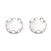Non-Tarnish 304 Stainless Steel Charms Cabochon Settings STAS-Y001-11P-2