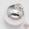 Round 925 Sterling Silver Pendants STER-F013-01B-2