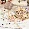  200Pcs 10 Colors Plating Acrylic Cabochons OACR-TA0001-17-15