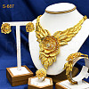 Alloy Crystal Rhinestone Bracelets & Earrings & Necklaces & Rings Sets FS-WG33E51-04-1